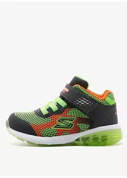 Серо-светло-зеленые детские прогулочные кроссовки 402032N CCLM RAPID CHARGE Skechers, серый