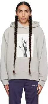 Серое худи с крыльями Palm Angels