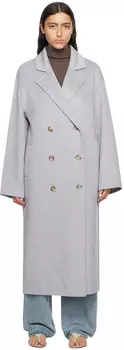 Серое пальто «Борнео» Loulou Studio