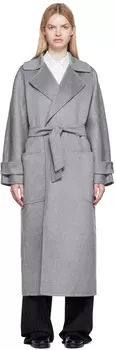 Серое пальто Feluca Max Mara