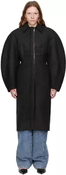 Серое пальто из круассана Le Chouchou Le Manteau Jacquemus