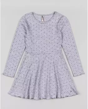 Серое платье для девочки с длинными рукавами Losan, серый