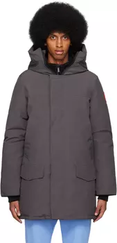 Серое пуховое пальто Langford Canada Goose