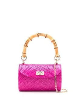 SERPUI плетеный клатч Melissa, розовый