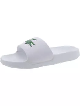Serve Slide женские амортизирующие стельки сандалии-слайды Manmade Lacoste, белый/зеленый