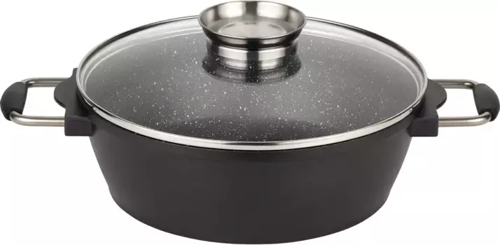 Сервировочная кастрюля Elo "Siloncast", литой алюминий, 28 см, индукционная, черный