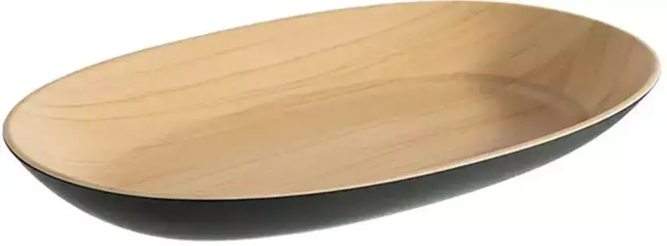 Сервировочная миска APS "ФРИДА", из меламина, небьющегося и простого в уходе материала, длина 21 см 21х4х33,5 см, темно-коричневый