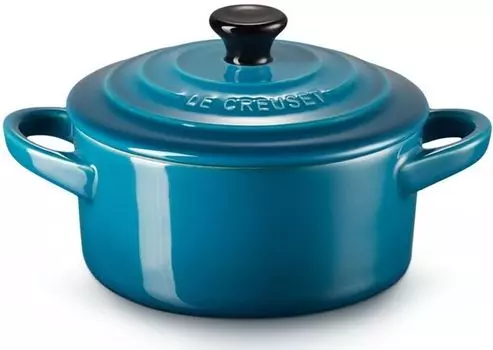 Сервировочная сковорода/мини-сковорода Le Creuset - Signature - Deep Teal - 10 см / 250 мл, синий