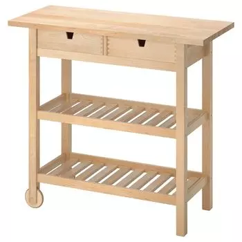 Сервировочная тележка, берёза, 100х43 см, FRHJA IKEA