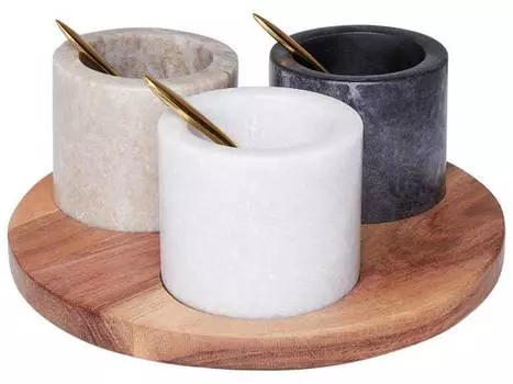 Сервировочные блюда ираклион Beliani, желтый