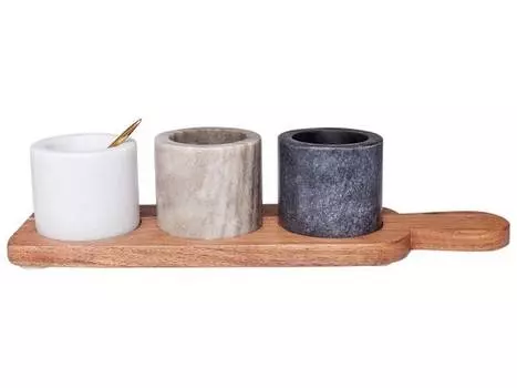 Сервировочные блюда патрас Beliani, желтый