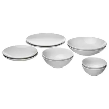 Сервиз 10 шт, белый, GODMIDDAG IKEA