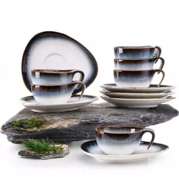 Сервиз эспрессо time dim 12 шт. Konsimo, белый