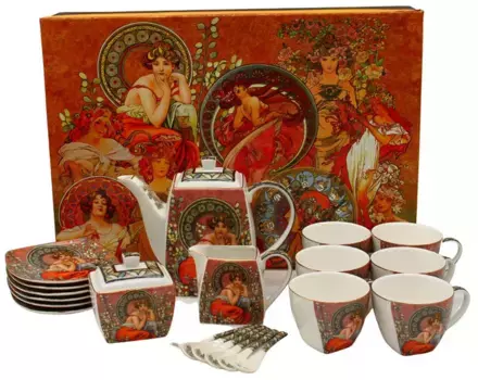 Сервиз HOME ELEMENTS, коричневый