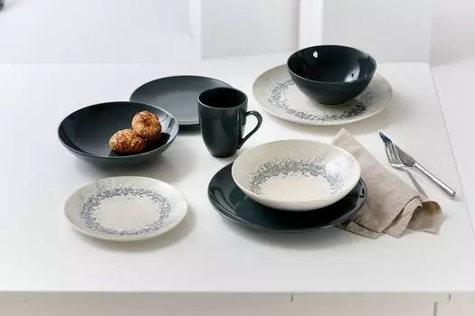 Сервиз обеденный 12 шт. Cecina графит Ritzenhoff & Breker, серый