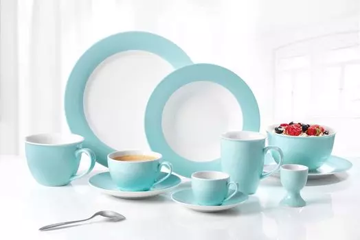 Сервиз обеденный 12 шт. Доппио бирюзовый Ritzenhoff & Breker