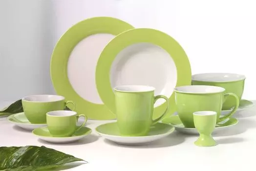 Сервиз обеденный 12 шт. Доппио зеленый Ritzenhoff & Breker