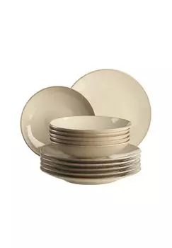 Сервиз обеденный, керамика ОССИЯ MaSer, sand