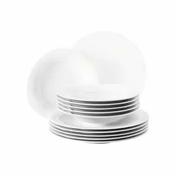 Сервиз Seltmann обеденный трио белый фарфоровый сервиз, 12 предметов + тарелка для супа Seltmann Weiden