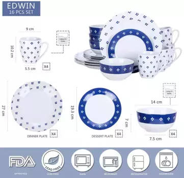 Сервиз VEWEET, синий