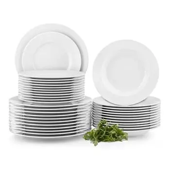 Сервизы Konsimo обеденные на 12 персон (36 предметов) "MUSCARI", белый, фарфор, современный, 27/22,5/20см