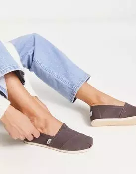Серые эспадрильи Toms Alpargata