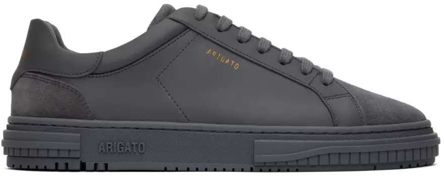 Серые атласные кроссовки Axel Arigato