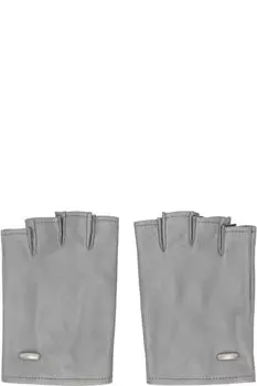 Серые байкерские перчатки OUR LEGACY