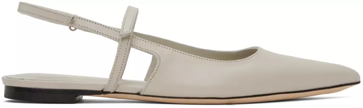 Серые балетки BY FAR SSENSE Work Capsule Jess