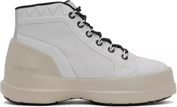 Серые ботинки Luna Trek Mid из нейлона Moon Boot