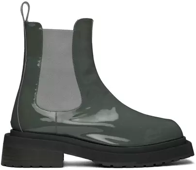 Серые ботинки Майки Eckhaus Latta