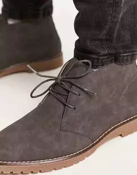 Серые ботинки River Island Desert