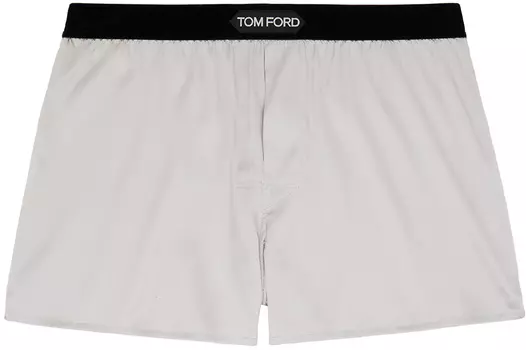 Серые боксеры с нашивками TOM FORD