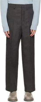 Серые брюки большого кроя AMI Alexandre Mattiussi