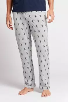 Серые брюки для отдыха AOP DHM U.S. Polo Assn, серый
