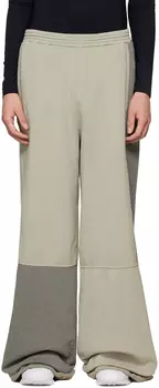 Серые брюки для отдыха со вставками MM6 Maison Margiela