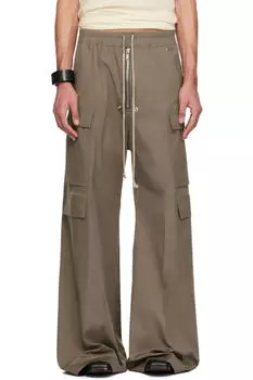 Серые брюки-карго Hollywood Cargobelas Rick Owens