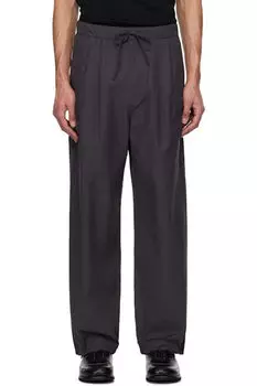 Серые брюки на завязках AMOMENTO