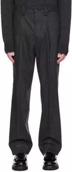 Серые брюки с одинарными складками Margaret Howell