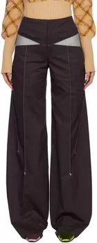 Серые брюки с заклепками Kiko Kostadinov