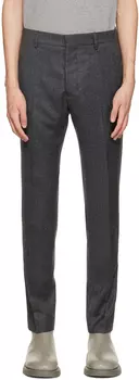 Серые брюки-сигареты AMI Alexandre Mattiussi