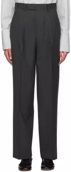 Серые брюки со складками AURALEE