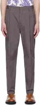 Серые брюки со складками Dries Van Noten