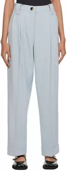 Серые брюки со складками GANNI