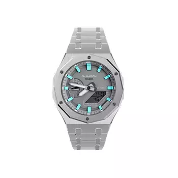 Серые часы унисекс 48,5 мм CASIO