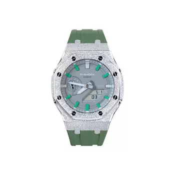 Серые часы унисекс 48,5 мм CASIO