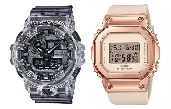 Серые часы унисекс с жидкокристаллическим/аналоговым дисплеем CASIO