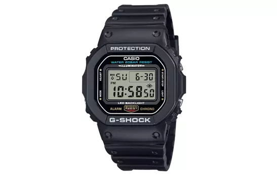 Серые часы унисекс серии G-SQUAD DW-5600UE-1JF CASIO