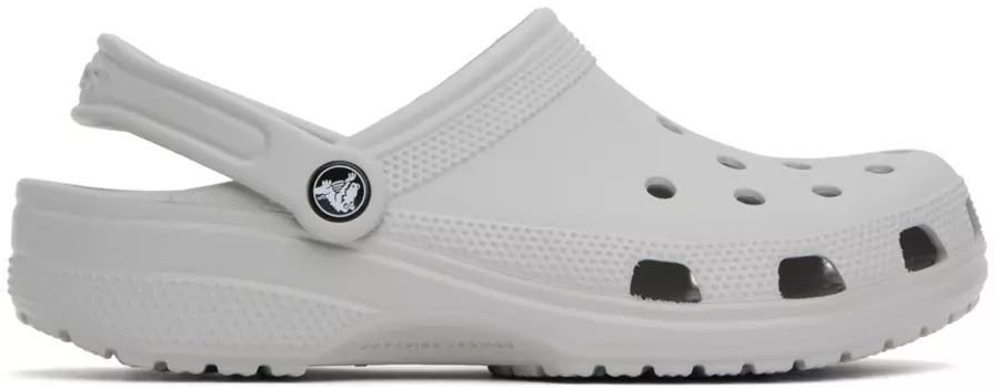 Серые давящие сабо Crocs