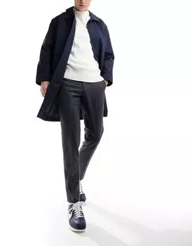 Серые деловые брюки French Connection с узором "гусиные лапки"